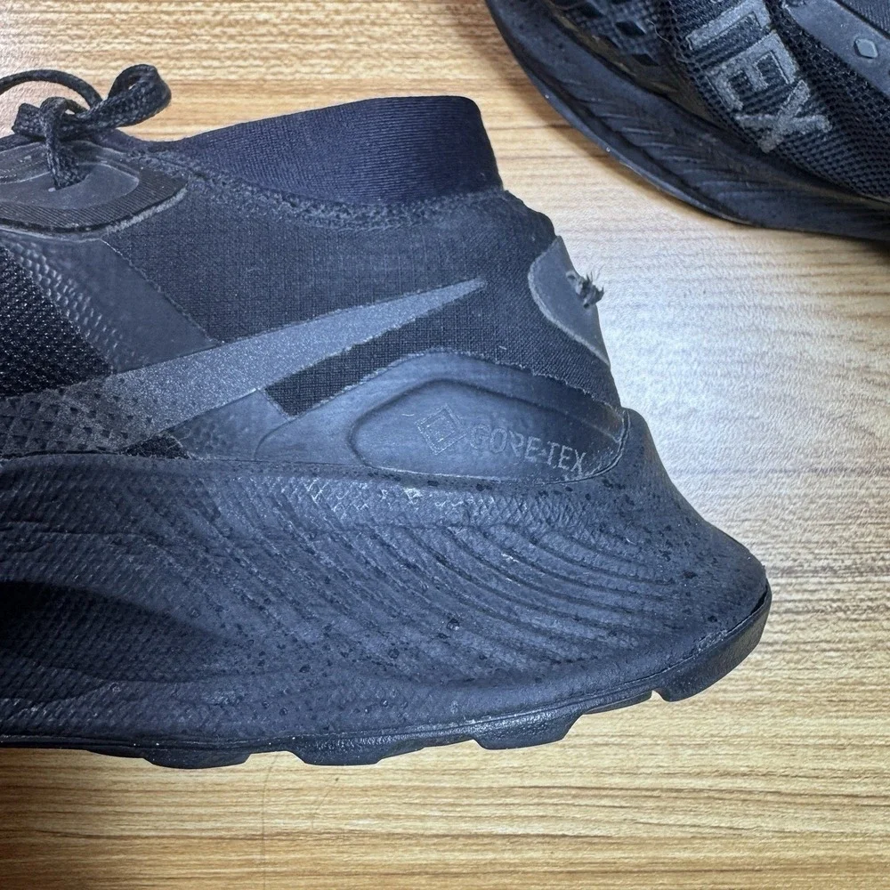 Nike Shoes Men US 8 Pegasus Trail 3 GTX Running Gore-Tex Triple Black DC8793-001